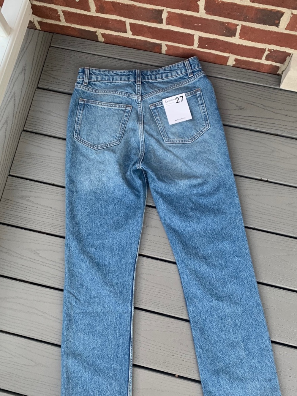 Reformation Cynthia High Rise Straight Jeans - Picture 11 of 14